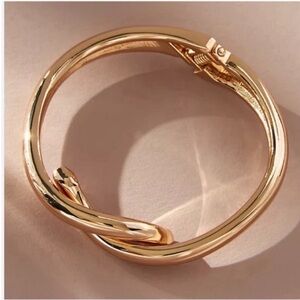 New! Classic Gold Twist Cuff Bracelet NWOT